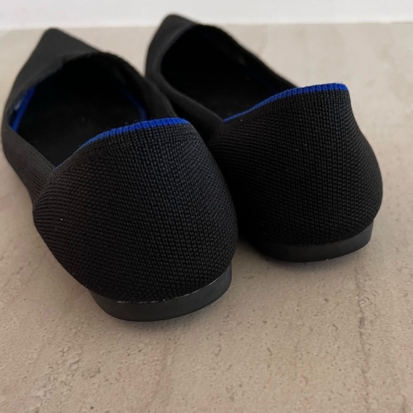 Rothy’s The Point Washable Flats Black Size W9 - Picture 5 of 11